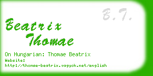 beatrix thomae business card